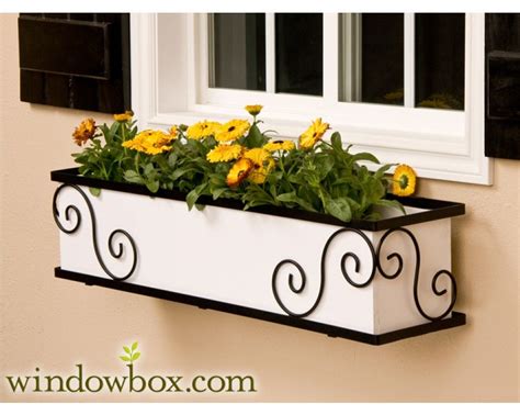 fancy metal scroll window boxes|Window Boxes .